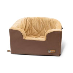 Hangin' Bucket Booster Pet Seat (Color: Yellow and Black Polka Dot Ruffle: Tan)