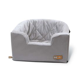 Hangin' Bucket Booster Pet Seat (Color: Yellow and Black Polka Dot Ruffle: Gray)
