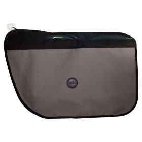 Vehicle Door Protector (Color: Yellow and Black Polka Dot Ruffle: Gray)