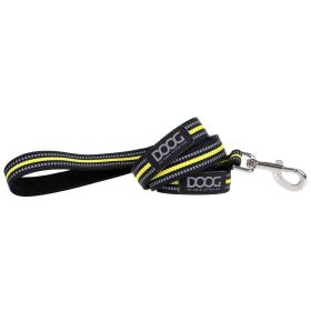 Neoprene Dog Leash Bolt Neon (Color: Yellow and Black Polka Dot Ruffle: Black/Yellow)