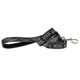 Neoprene Dog Leash Bruiser (Color: Yellow and Black Polka Dot Ruffle: Camo)