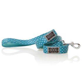 Neoprene Dog Leash Snoopy (Color: Yellow and Black Polka Dot Ruffle: Blue/White Polka Dot)