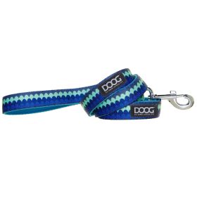 Neoprene Dog Leash Pluto (Color: Yellow and Black Polka Dot Ruffle: Blue)
