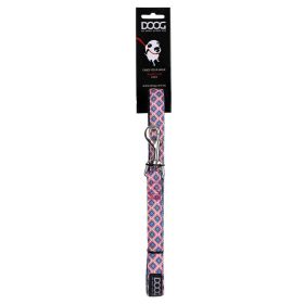 Neoprene Dog Leash Gromit (Color: Yellow and Black Polka Dot Ruffle: Blue/Pink)