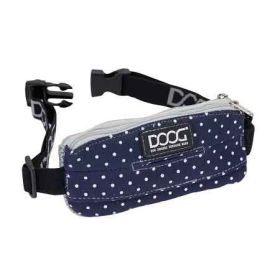 Mini Running Belt (Color: Yellow and Black Polka Dot Ruffle: Navy/White Polka Dot)