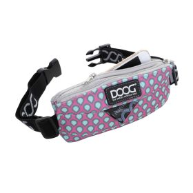 Mini Running Belt (Color: Yellow and Black Polka Dot Ruffle: Pink)
