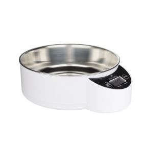 Intelligent Pet Bowl 1.8 Liters (Color: Yellow and Black Polka Dot Ruffle: White)