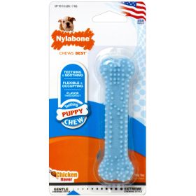 Puppy Dental Chew Toy (Color: Yellow and Black Polka Dot Ruffle: Blue)