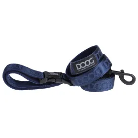 Neosport Neoprene Clip It Dog Leash (Color: Yellow and Black Polka Dot Ruffle: Navy)