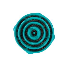 Fun Feeder Slo-Bowl Drop (Color: Yellow and Black Polka Dot Ruffle: Teal)