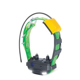 Pathfinder2 Mini Additional Receiver Collar (Color: Yellow and Black Polka Dot Ruffle: Green)