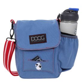 Walkie Bag (Color: Yellow and Black Polka Dot Ruffle: Blue)