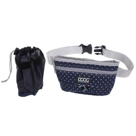 Treat and Training Pouch (Color: Yellow and Black Polka Dot Ruffle: Navy/White Polka Dot)