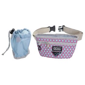 Treat and Training Pouch (Color: Yellow and Black Polka Dot Ruffle: Pink/Tear Drops)