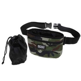Treat and Training Pouch (Color: Yellow and Black Polka Dot Ruffle: Camo)