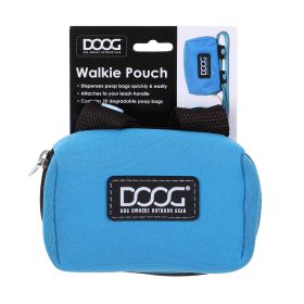 Walkie Pouch (Color: Yellow and Black Polka Dot Ruffle: LIGHT BLUE)