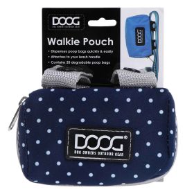 Walkie Pouch (Color: Yellow and Black Polka Dot Ruffle: Navy/White Polka Dot)