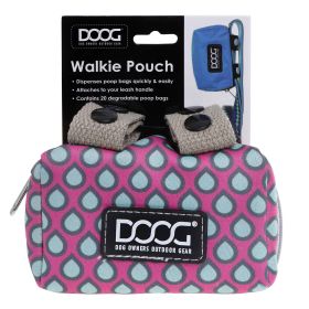 Walkie Pouch (Color: Yellow and Black Polka Dot Ruffle: Pink/Tear Drops)