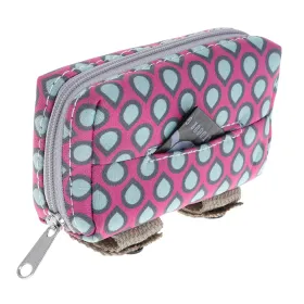 Walkie Pouch (Color: Yellow and Black Polka Dot Ruffle: Blue/Pink)
