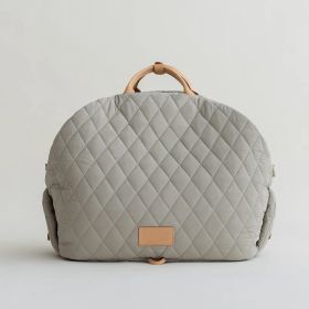 Pet Handbag Outdoor Cat Handbag (Option: Gray L Version)