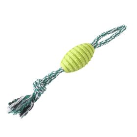 Dog Toys Pet Chew Toy Durable Chewers Toy For Aggressive Dogs With Rope - Indestructible Rope Dog Toys - Best Set For Heavy Duty Chewing And Interacti (Color: Yellow and Black Polka Dot Ruffle: Green)