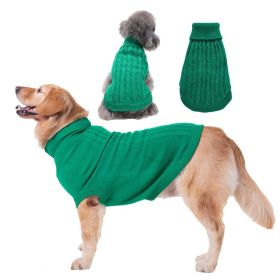 Dog Sweater Warm Pet Sweater Dog Sweaters for Small Dogs Medium Dogs Large Dogs Cute Knitted Classic Clothes Coat for Dog Puppy (Color: Yellow and Black Polka Dot Ruffle: Green, size: XX-Large)