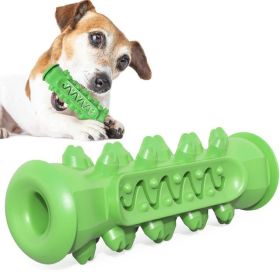 Dog Molar Toothbrush Toys Chew Cleaning Teeth Safe Puppy Dental Care Soft Pet Cleaning Toy Supplies (Color: Yellow and Black Polka Dot Ruffle: Basic Green)