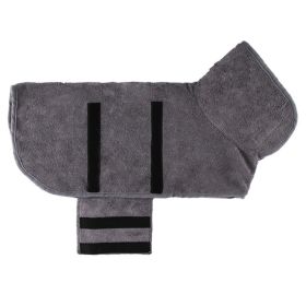Pet Bath Towel For Dog & Cat; Microfiber Dog Bathrobe; Absorbent Cat Towel; Quick Dry Pet Bathrobe (Color: Yellow and Black Polka Dot Ruffle: Grey, size: XL)