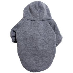 Pet Sweatshirt With Hoodie; Machine Washable Sweater For Dogs Puppies Sweater Clothes Apparel (Color: Yellow and Black Polka Dot Ruffle: Grey, size: L)