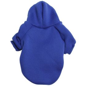Pet Sweatshirt With Hoodie; Machine Washable Sweater For Dogs Puppies Sweater Clothes Apparel (Color: Yellow and Black Polka Dot Ruffle: Blue, size: M)