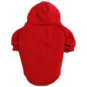 Pet Sweatshirt With Hoodie; Machine Washable Sweater For Dogs Puppies Sweater Clothes Apparel (Color: Yellow and Black Polka Dot Ruffle: Red, size: M)