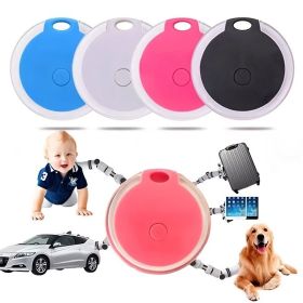2 pcs Anti-Lost Tracking Device For Dog & Cat; Smart Key Finder Locator For Kids Pets Keychain (Color: Yellow and Black Polka Dot Ruffle: Pink, size: 2 pcs)