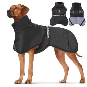 Large Dog Winter Coat Wind-proof Reflective Anxiety Relief Soft Wrap Calming Vest For Travel (Color: Yellow and Black Polka Dot Ruffle: Olive, size: 4XL)