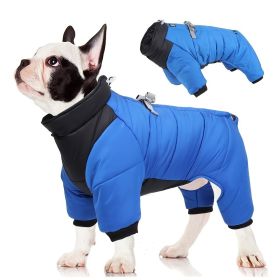 Pet Cotton Coat; Waterproof Warm Dog Jacket; Winter Dog Coat For Small Medium Large Dogs (Color: Yellow and Black Polka Dot Ruffle: Orange-Red, size: L)