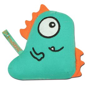 Touchdog Cartoon Shoe-faced Monster Plush Dog Toy (Color: Yellow and Black Polka Dot Ruffle: Green)