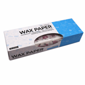Twlead Wax Paper Sheets Greaseproof Waterproof Wrapping Tissue Food Picnic Paper For Food Basket Liner(Shipment From FBA) (Color: Yellow and Black Polka Dot Ruffle: Floral Pattern)