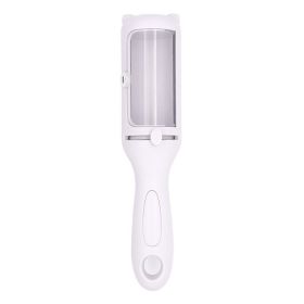 Pet Comb Hair Removal Brush Two-in-one Roller (Color: Yellow and Black Polka Dot Ruffle: White)