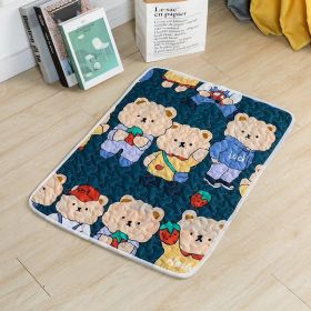 Dog Mat For Sleep Cotton Non-slip (Option: Pet Non Slip Mat Bear College-70cmx50cm)