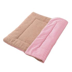 Cathouse Doghouse Mat Pet Supplies (Option: Short Plush Pink-M)