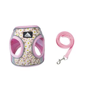 Retractable Reflective Wear-resistant Hand Holding Rope Dog Strap (Option: Pink-S)