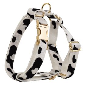 New Cows On White Background Dog Collar Bow Dog Back Suit (Option: Dog Vest-XL)