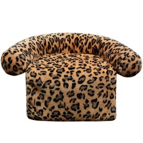 Pet Supplies Plush Kennel Sofa Blanket (Option: Orange Leopard-80x100cm1050G)