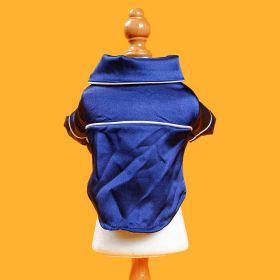 Spring And Summer Pet Pajamas (Option: Blue-M)