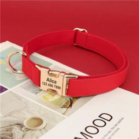 Dog Small Corgi Method Fighting Collar (Option: Red-S)