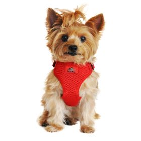Wrap and Snap Choke Free Dog Harness - Flame Red (size: X-Small)