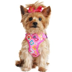 Wrap and Snap Choke Free Dog Harness - Maui Pink (size: small)