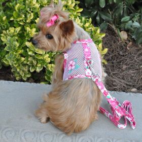 Cool Mesh Harness Hawaiian Hibiscus - Pink (size: small)