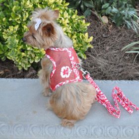 Cool Mesh Harness Hawaiian Hibiscus - Red (size: small)