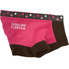 Highline Fleece Coat-Pink and Brown With Polka Dots *LC=Large Chest (size: Size 22)