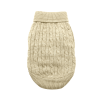 Dog Cable Knit 100% Cotton Sweater       Oatmeal